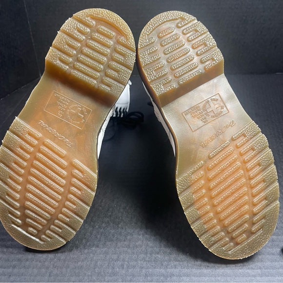 NWOB VTG Dr Martens 14 hole Tall White Boots UK 3=US 5-6 Lace up/Zip PRICE FIRM - Picture 7 of 16
